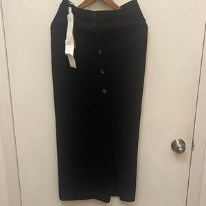 Wool blend  Black Button-Down Skirt nwt Primodal is primitive
